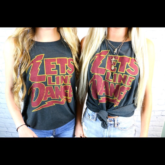 Let’s line dance graphic tanks - Picture 2 of 4